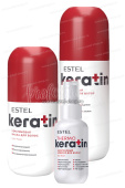 Комплект Estel Keratin (Шампунь Estel Keratin 400 мл. + Маска Estel Keratin 300 мл. + Эликсир Estel Keratin 100 мл.)
