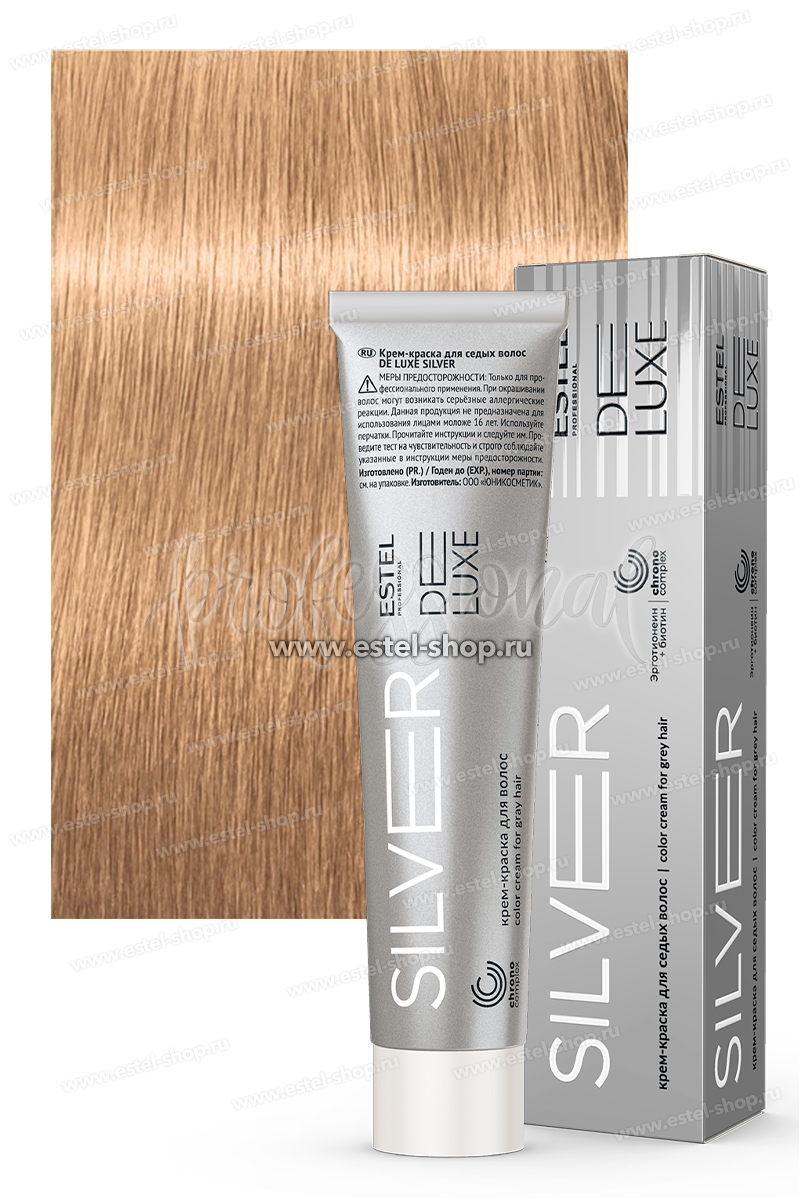 Estel DeLuxe Silver 10/36 Светлый блондин золотисто-фиолетовый