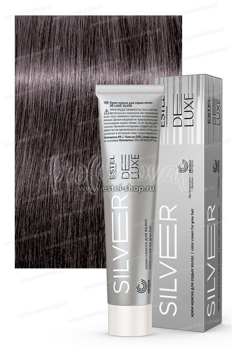 Estel DeLuxe Silver 6/11 Темно-русый пепельный интенсивный
