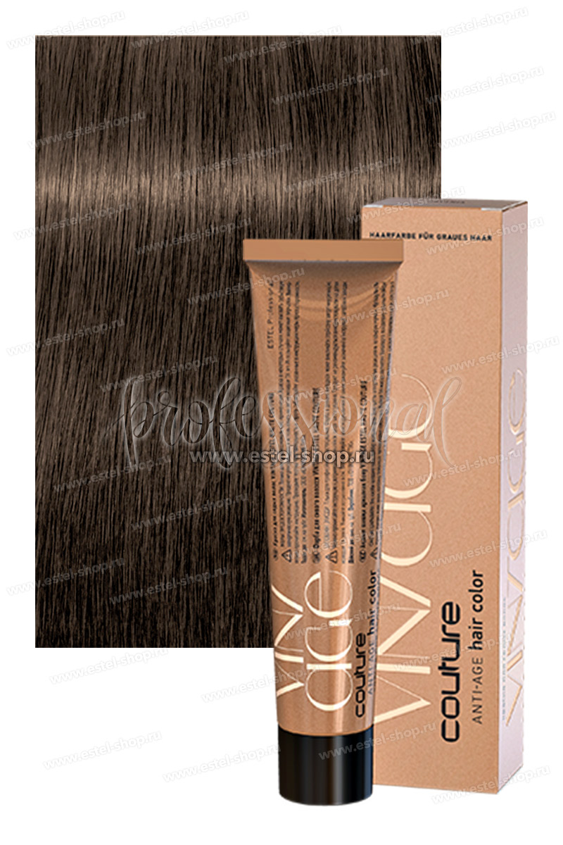 Estel Vintage Краска для седых волос 6/71 Темно-русый коричнево-пепельный 60 мл.