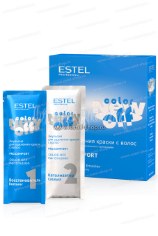 Estel Эмульсия Color Off Pro.Comfort для удаления краски с волос 12 саше по 25 мл.