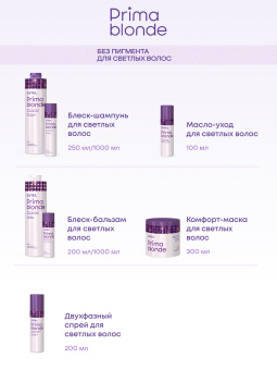 Prima Blonde Масло-уход для светлых волос 100 мл.