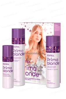 Набор Estel Prima Blonde для светлых волос (шампунь + бальзам + масло)